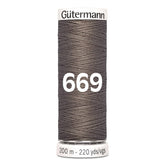 Gutermann garen | 200m | 669 taupe naaigaren GM - 200 - 669 - TAUPE 4008015032807